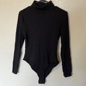SHEIN Black Turtleneck Bodysuit
